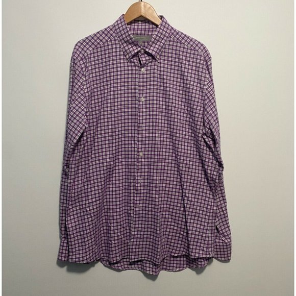 Neiman Marcus Button Down Purple‎ Shirt - Picture 1 of 4
